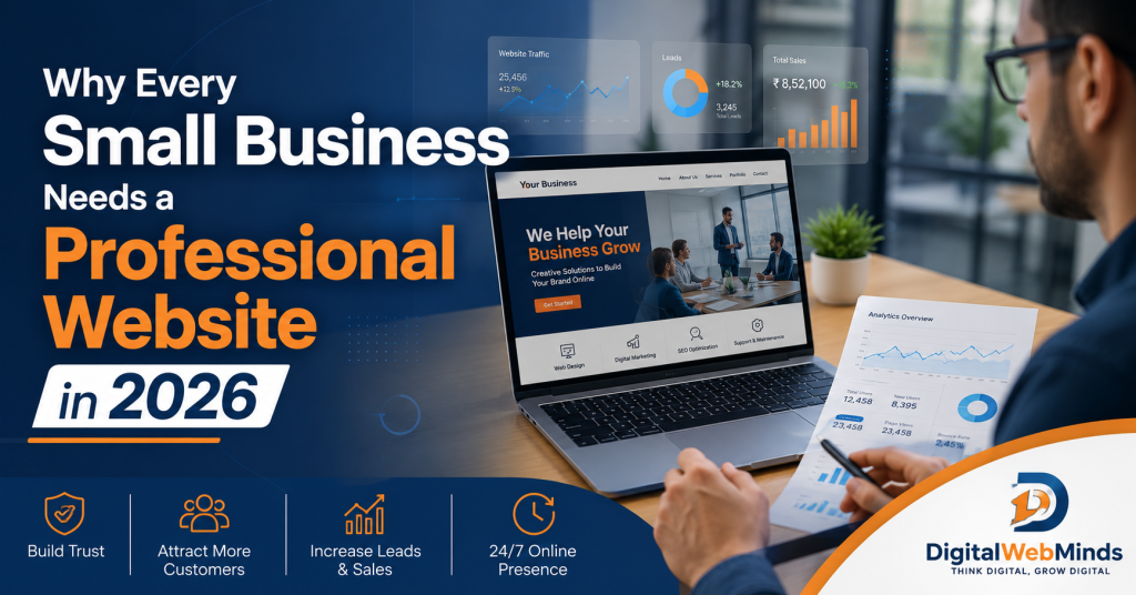 Professional website for small business in 2026